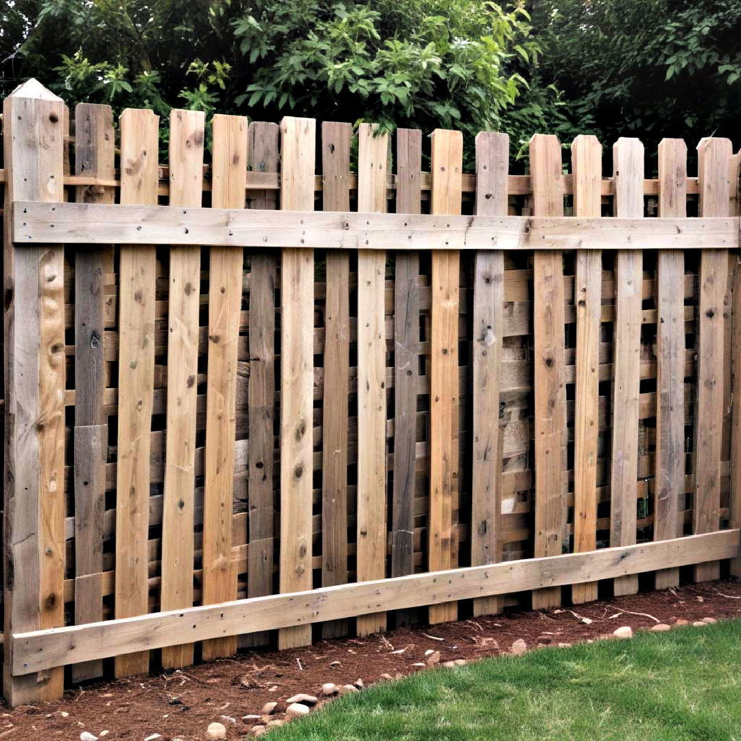 budget friendly pallet fence - 25 Backyard Fence Ideas