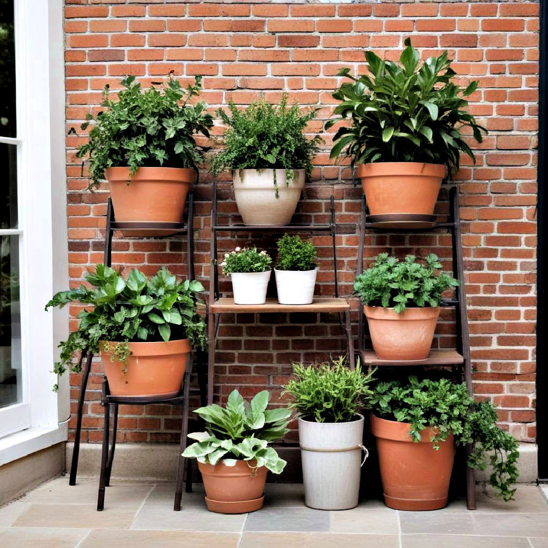 budget friendly potted plants - 40 Small Patio Ideas on a Budget