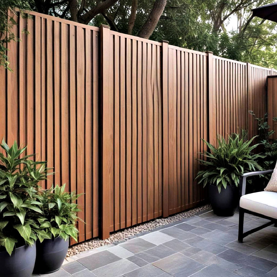 budget friendly pvc panels privacy screen - 30 Outdoor Privacy Screen Ideas