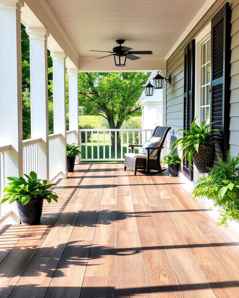 budget friendly vinyl planks flooring - 15 Porch Flooring Options