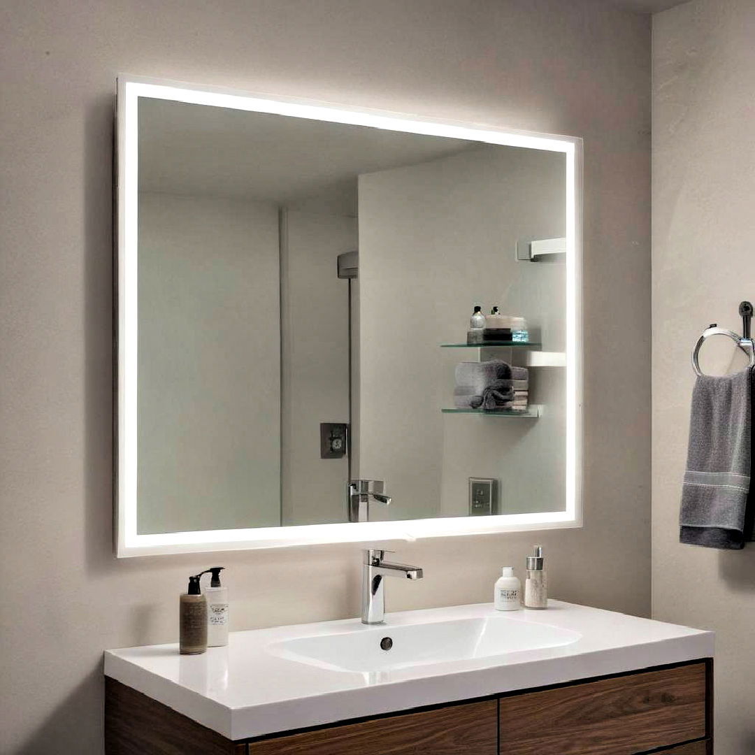 built in smart mirror - 40 Bathroom Design Ideas