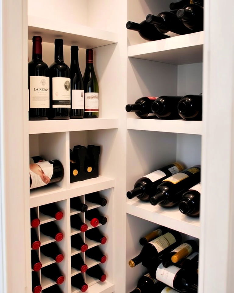 built in wine rack for small pantry - 30 Small Pantry Ideas