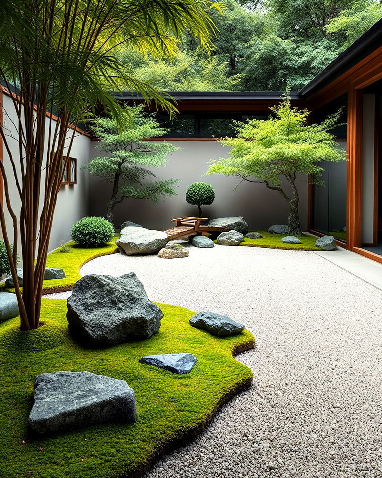 calming japanese zen garden - 30 Luxury Garden Design Ideas
