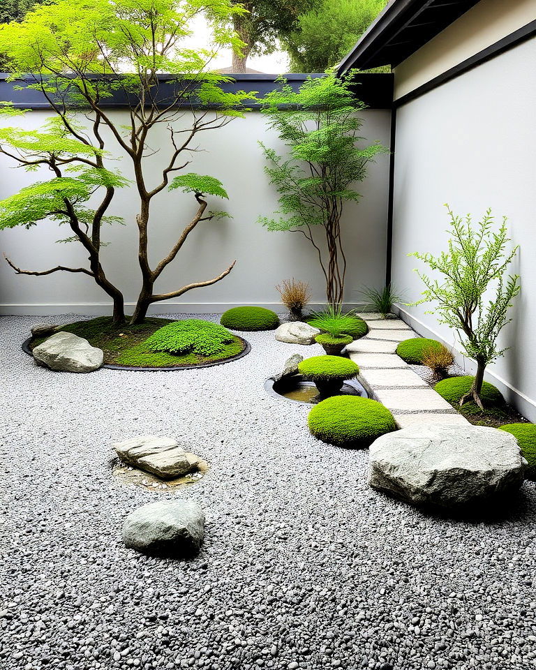 calming japanese zen garden - 25 Aesthetic Garden Ideas