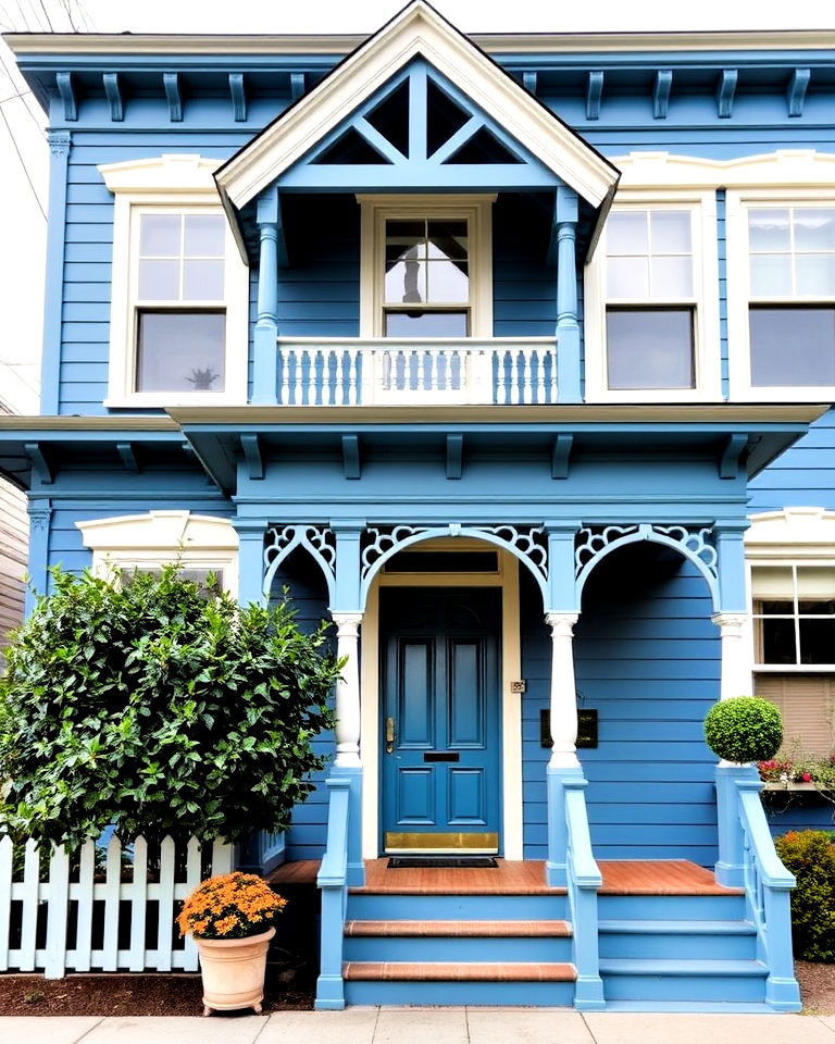 calming vibe ocean blue exterior - 15 Blue Victorian House Colors