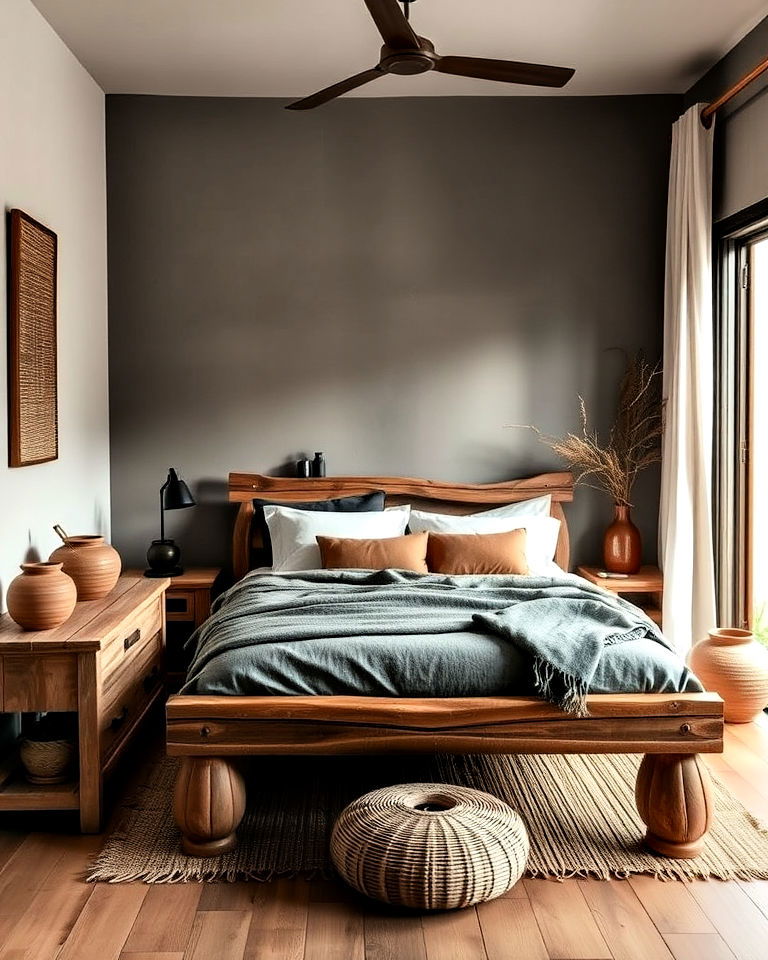 cambodian rustic minimalism for asian bedroom - 20 Asian Bedroom Ideas