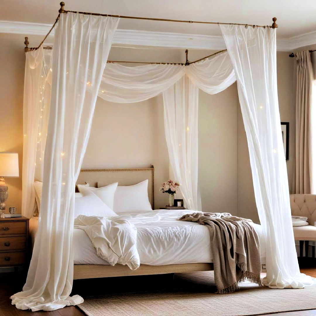 canopy bed for cozy bedroom - 40 Cozy Bedroom Ideas