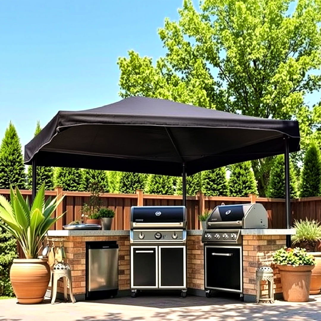 canopy for bbq area - 40 Bbq Area Ideas