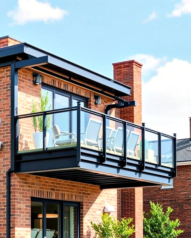 cantilever balcony with steel frame - 20 Cantilever Balcony Ideas