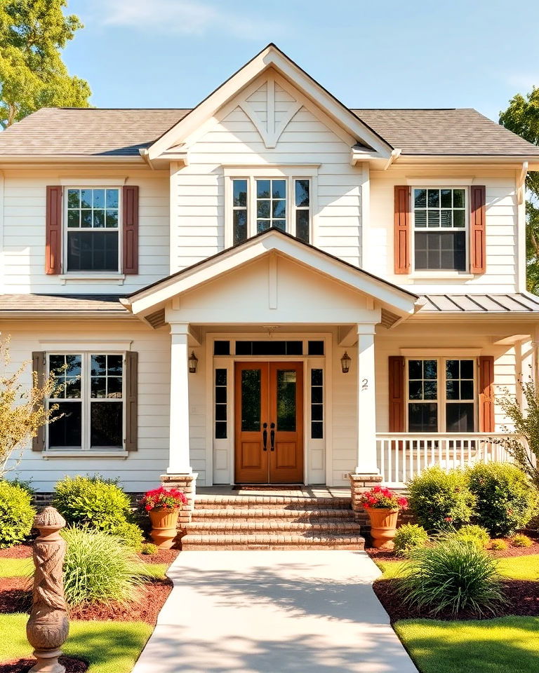 canvas tan exterior paint color - 25 Off-white Paint Colors for Home Exteriors