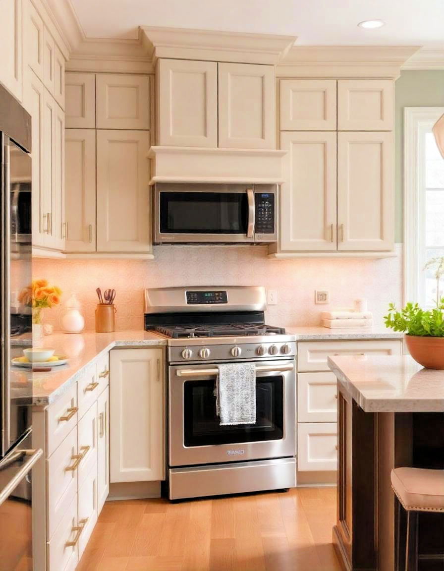 cashmere toned hardware for kitchen - 20 Cashmere Kitchen Ideas