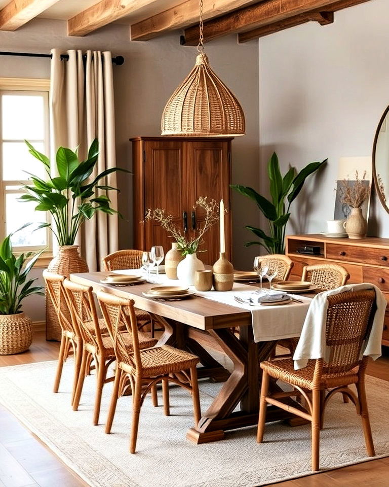 casual dining room with earthy tones - 20 Casual Dining Room Ideas