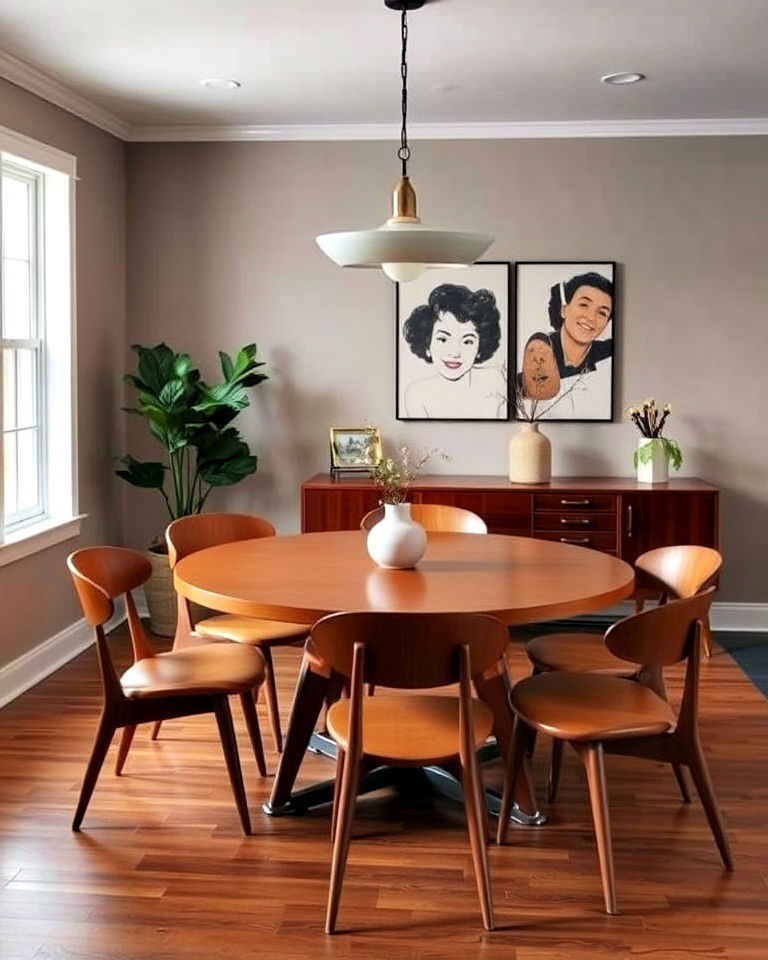 casual dining room with mid century modern style - 20 Casual Dining Room Ideas
