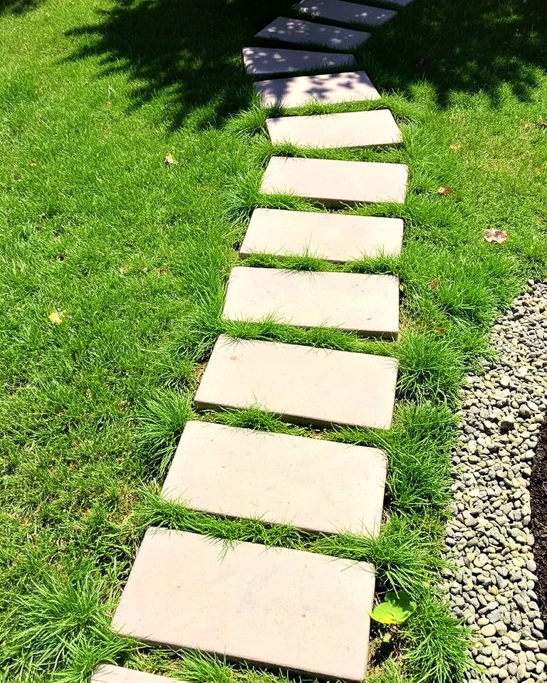 casual stepping stone style - 40 Paver Patio Ideas