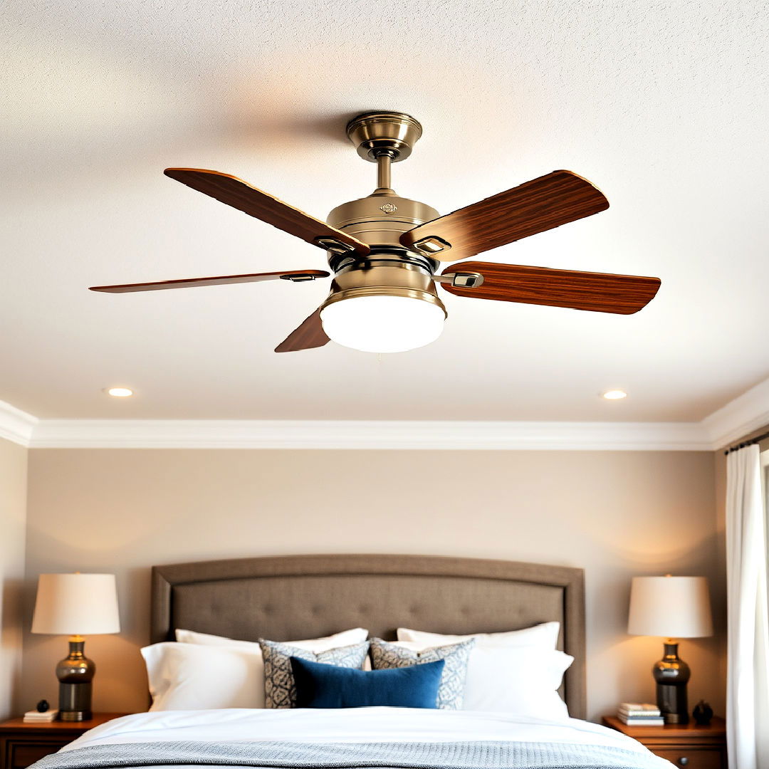 ceiling fans with light - 40 Bedroom Lighting Ideas