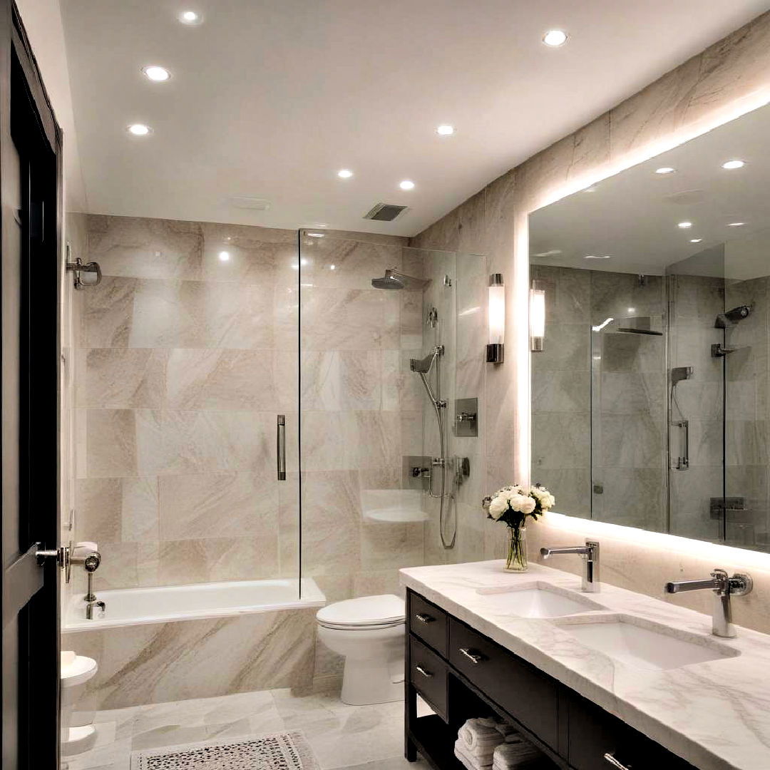 ceiling lights - 40 Bathroom Design Ideas