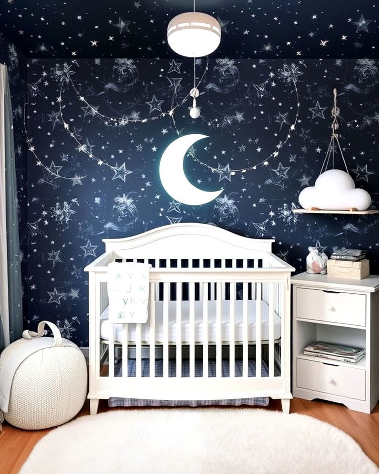 celestial dreamland nursery - 20 Whimsical Nursery Ideas