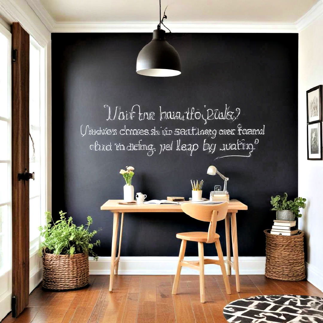 chalkboard paint for wall decor - 40 Wall Decor Ideas