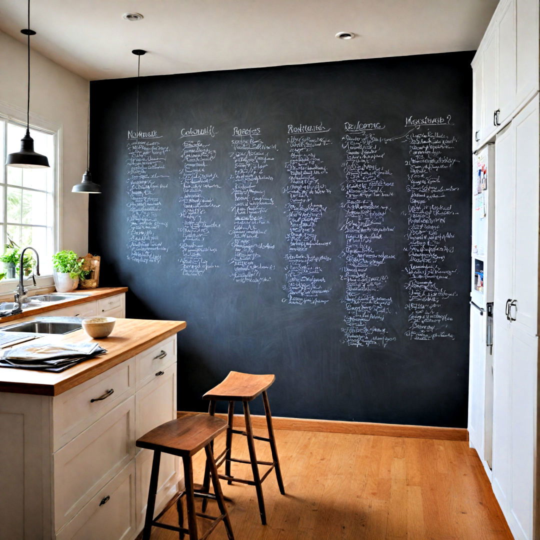chalkboard wall for modern kitchen - 40 Modern Kitchen Ideas