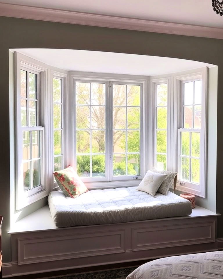 charming bed nook in a bay window - 15 Bed Nook Ideas