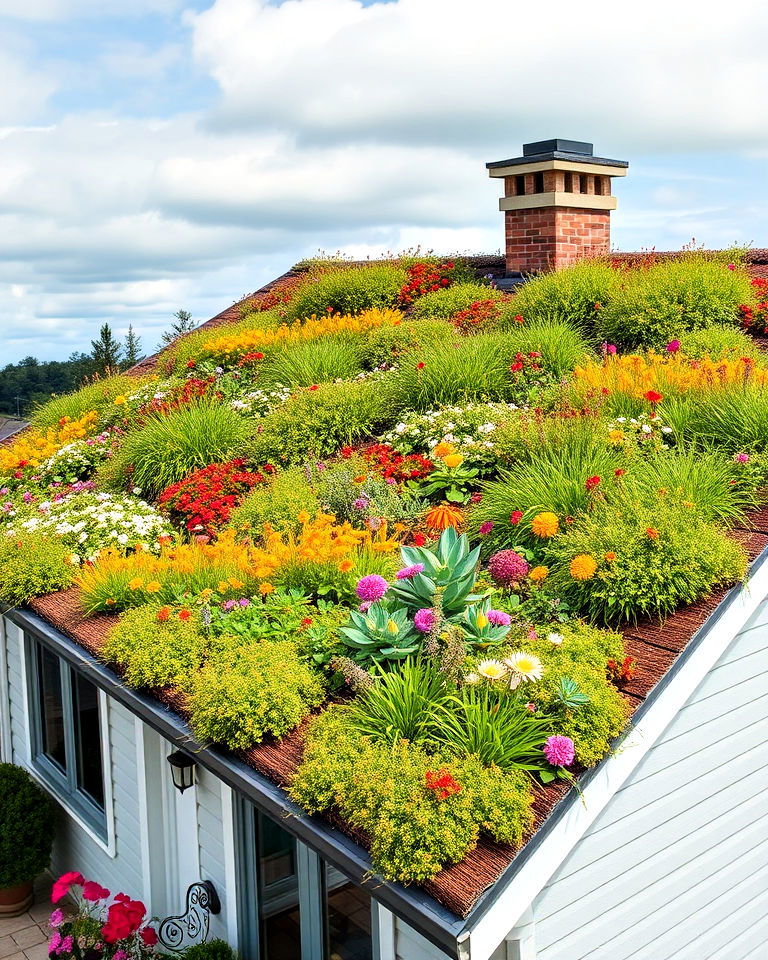 charming butterfly habitat roof - 20 Houses With Green Roofs
