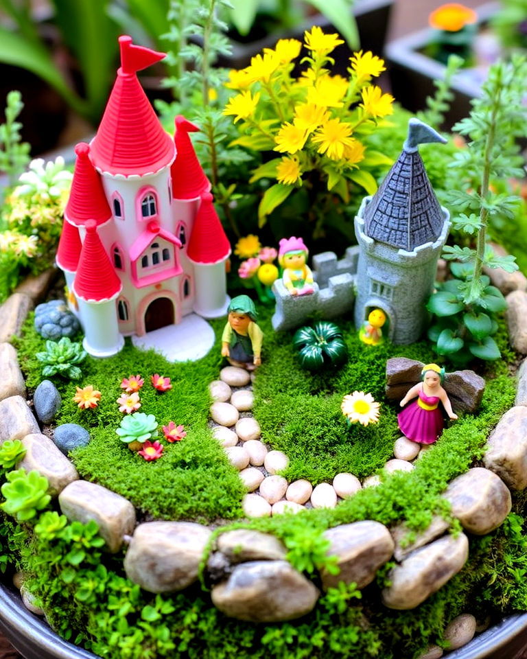 charming fairy tale miniature garden - 20 Miniature Garden Ideas