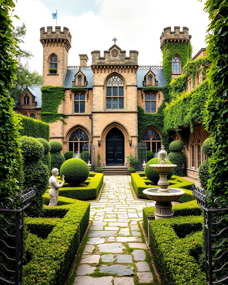 charming gothic garden design - 25 Gothic Castle Ideas