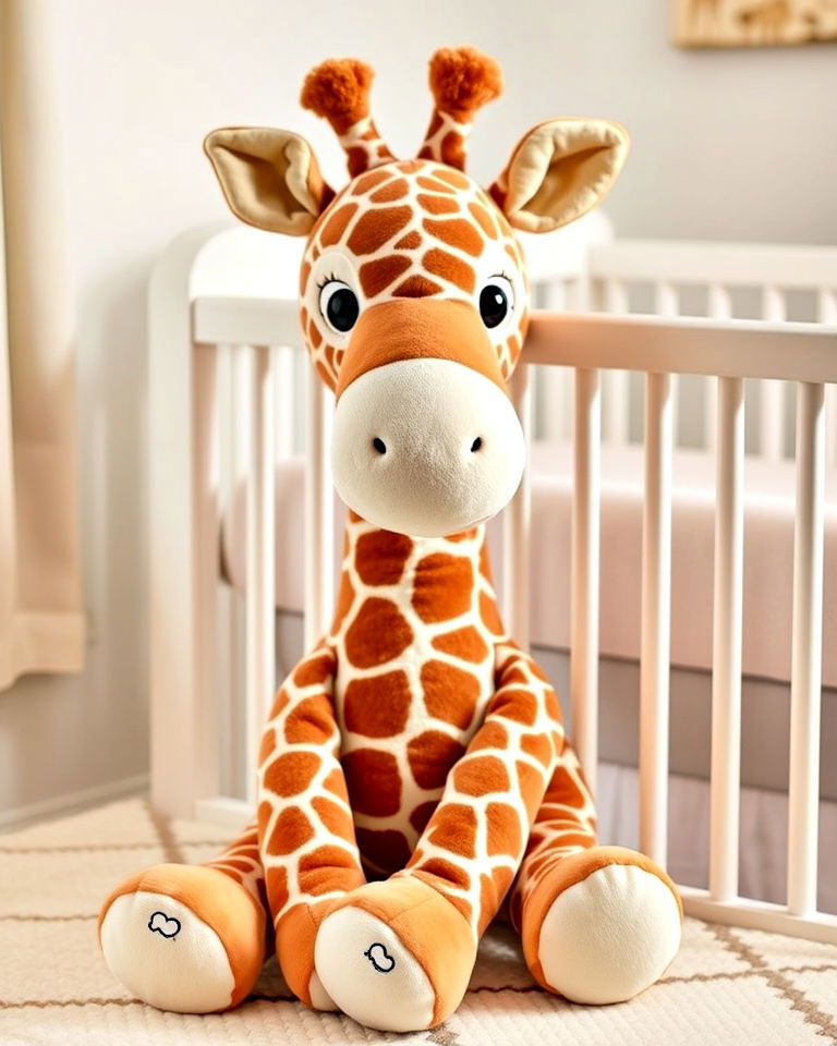 charming plush giraffe stuffed animal - 15 Giraffe Nursery Ideas