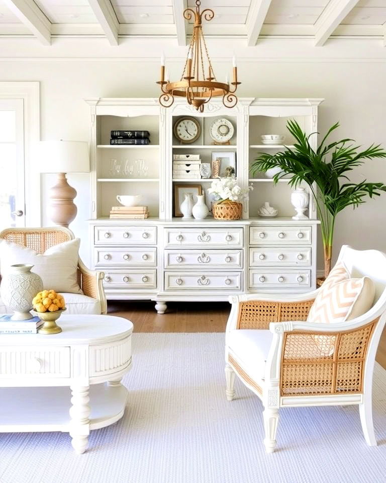 charming whitewashed furniture - 25 Hamptons Style House Interior Ideas