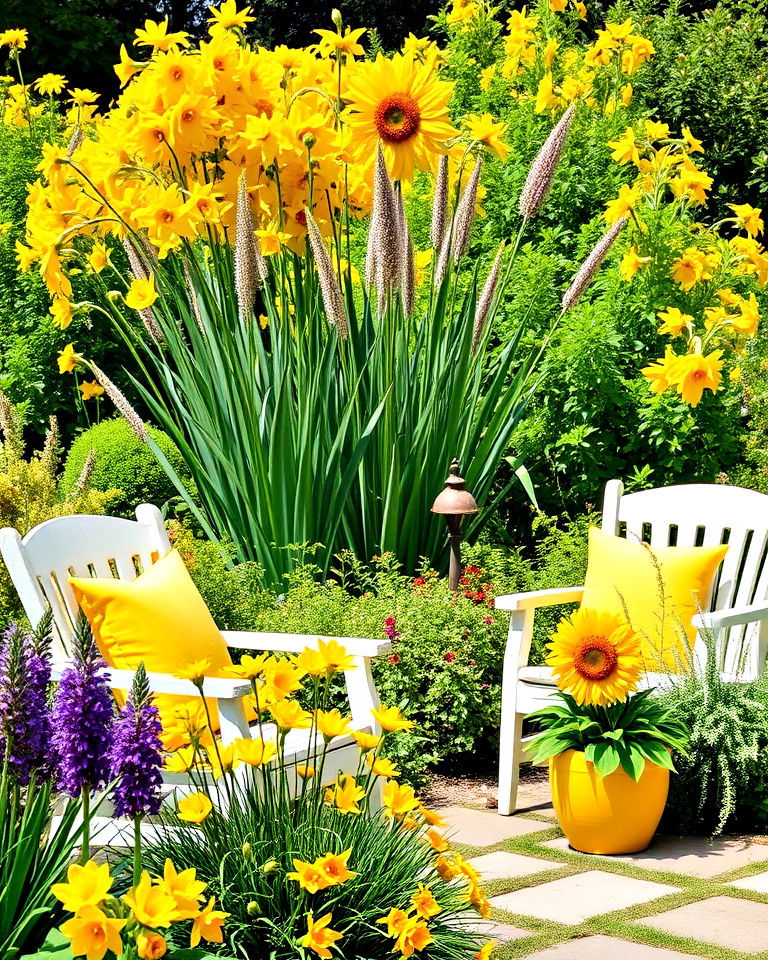 cheerful yellow and green garden - 30 Garden Colour Schemes