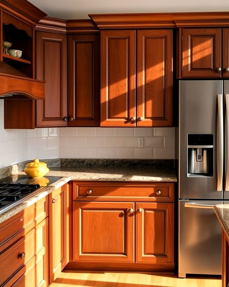 cherry cabinets with natural aging process - 15 Natural Cherry Kitchen Cabinets