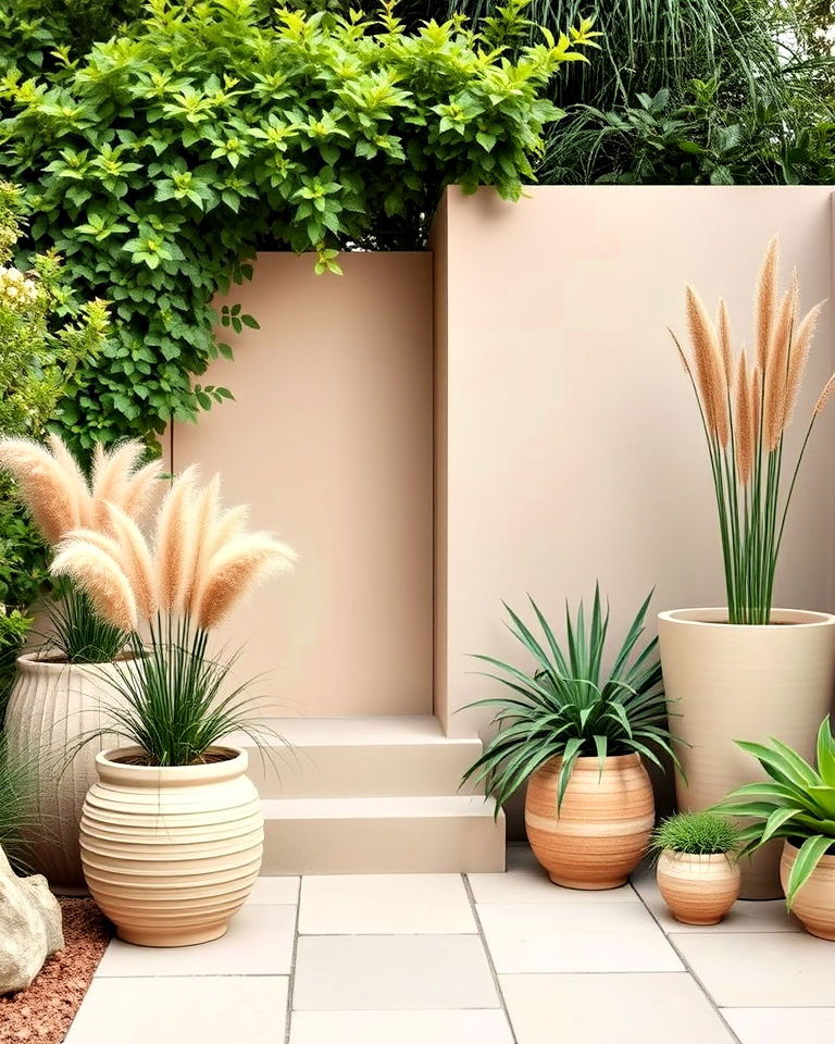 chic beige and green garden color scheme - 30 Garden Colour Schemes