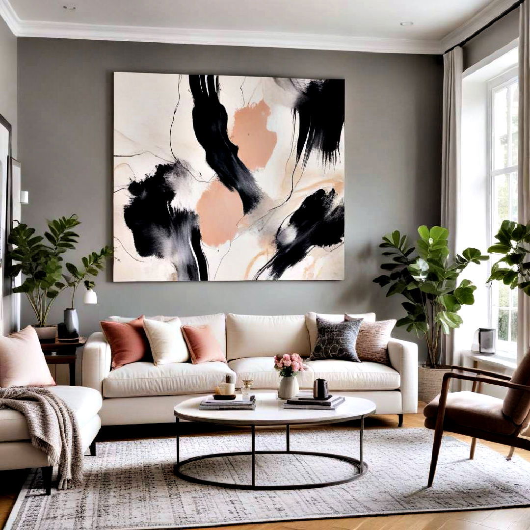 choose bold artwork - 40 Small Living Room Ideas