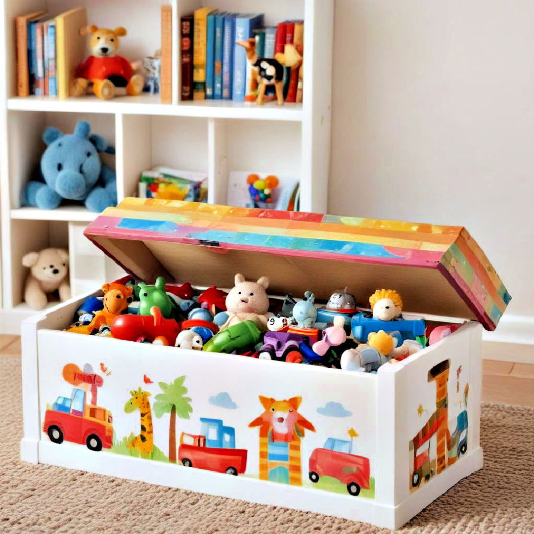 choose colorful toy box - 40 Toy Storage Ideas