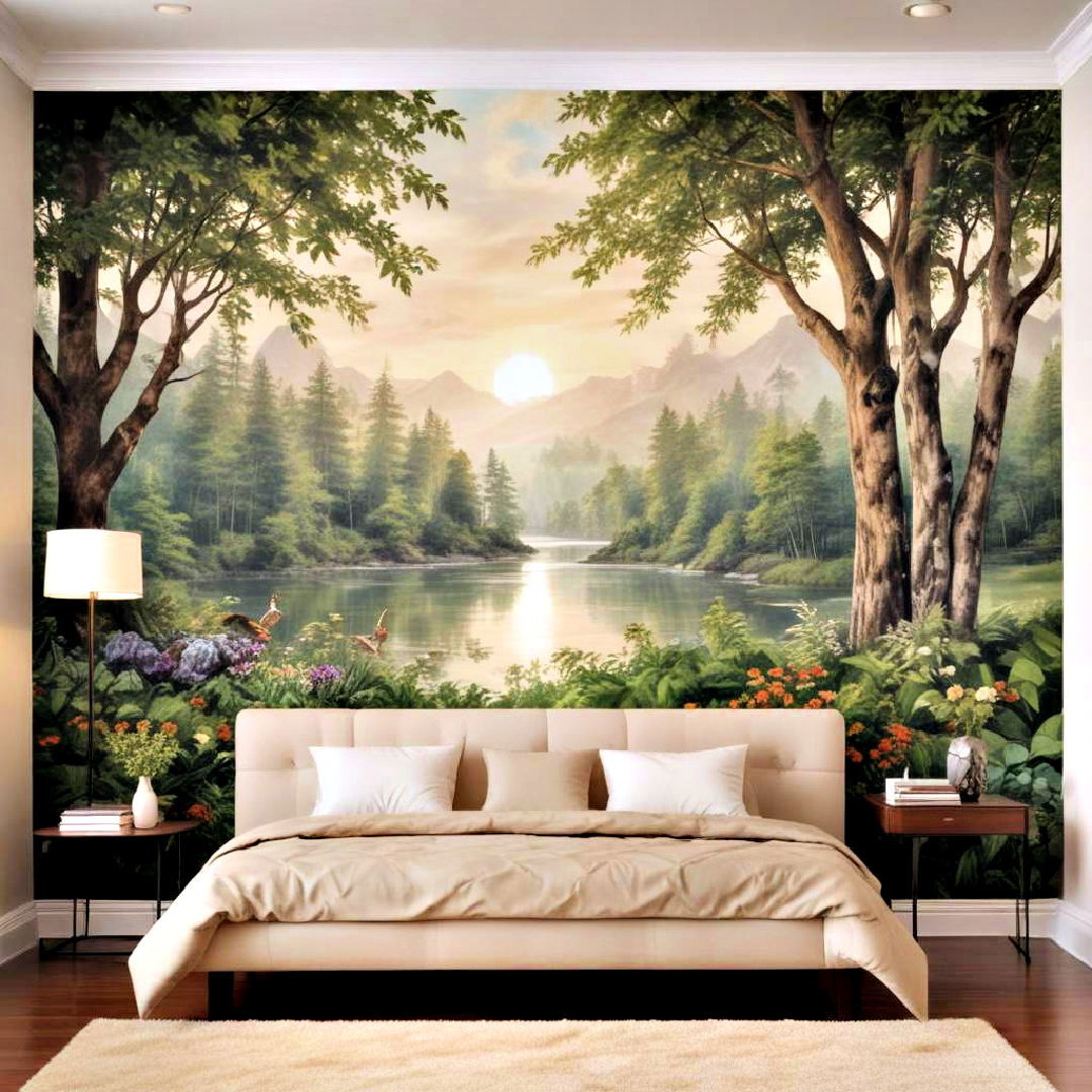 choose custom wall mural - 30 Wall Covering Ideas