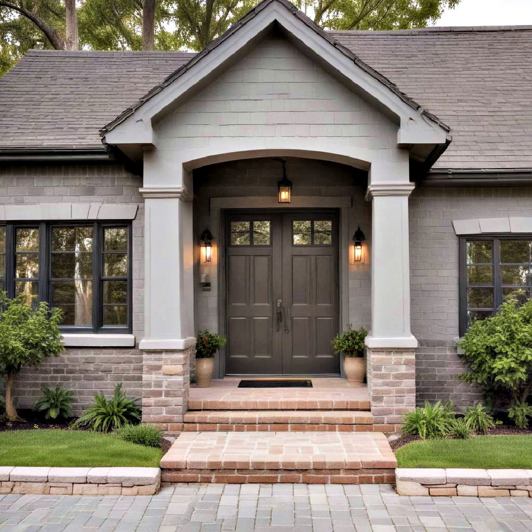 choose elephant gray paint for sophisticated look - 40 Gray Exterior House Paint Ideas