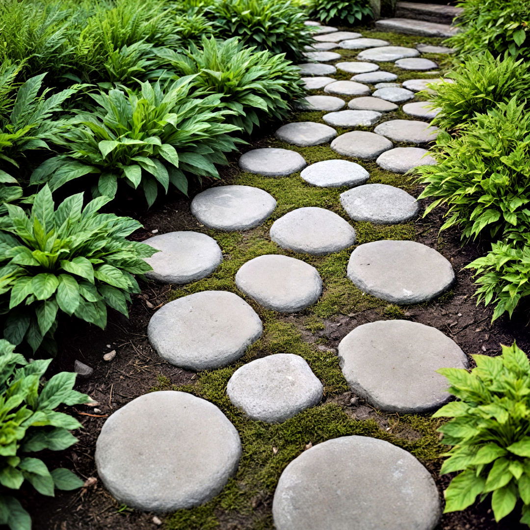choose natural stepping stones - 40 Small Front Yard Landscaping Ideas