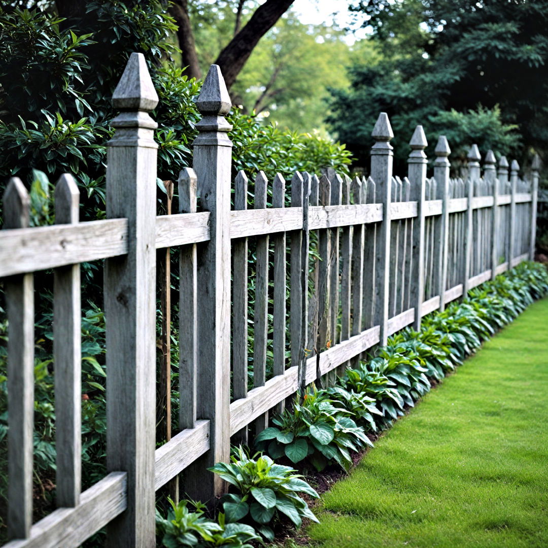 choose the traditional garden fence - 40 Garden Fence Ideas