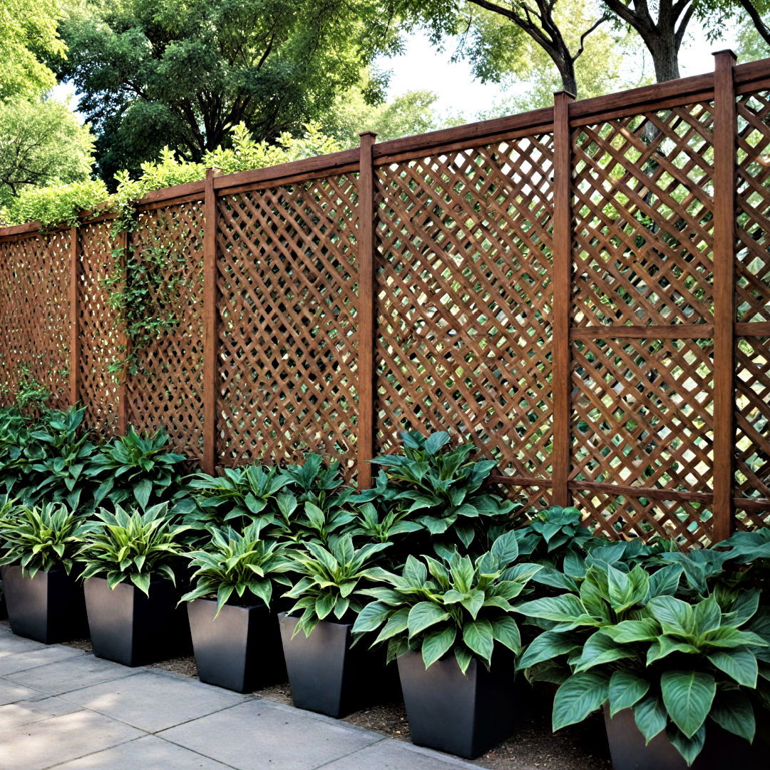 choose versatile lattice screens - 30 Backyard Privacy Ideas