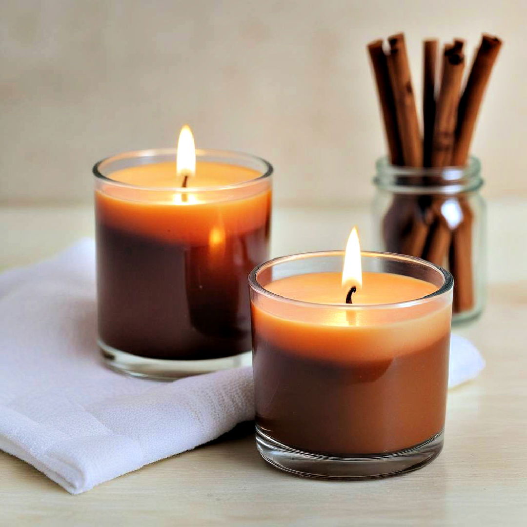 cinnamon scented candles ideas - 25 Brown Bathroom Ideas