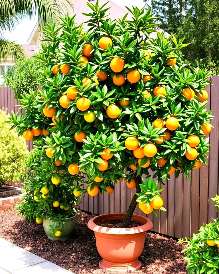 citrus trees for backyard landscape - 30 Florida Backyard Ideas