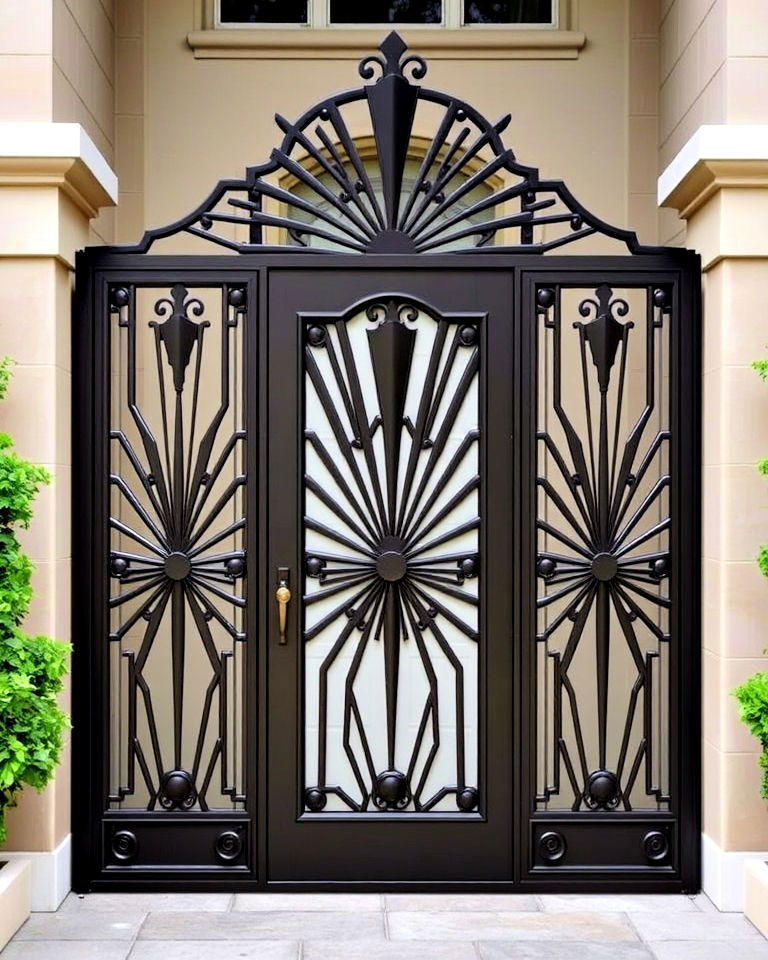classic art deco metalwork - 20 Front Door Gate Ideas