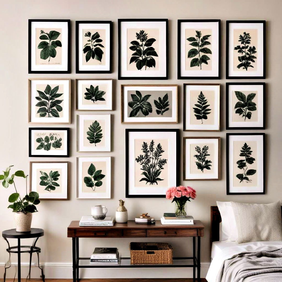 classic botanical art prints - 30 Preppy Room Ideas