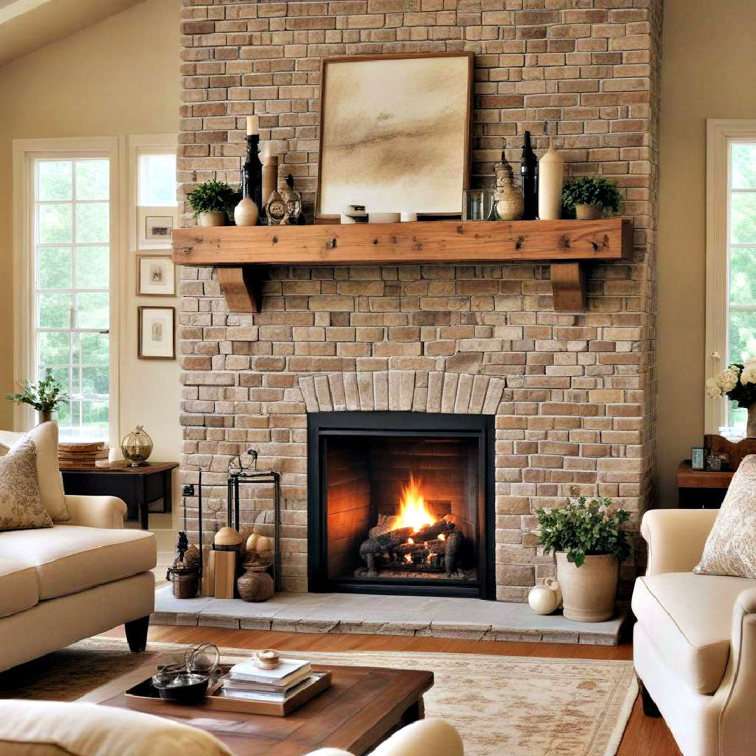 classic fireplace for traditional living room - 25 Traditional Living Room Ideas