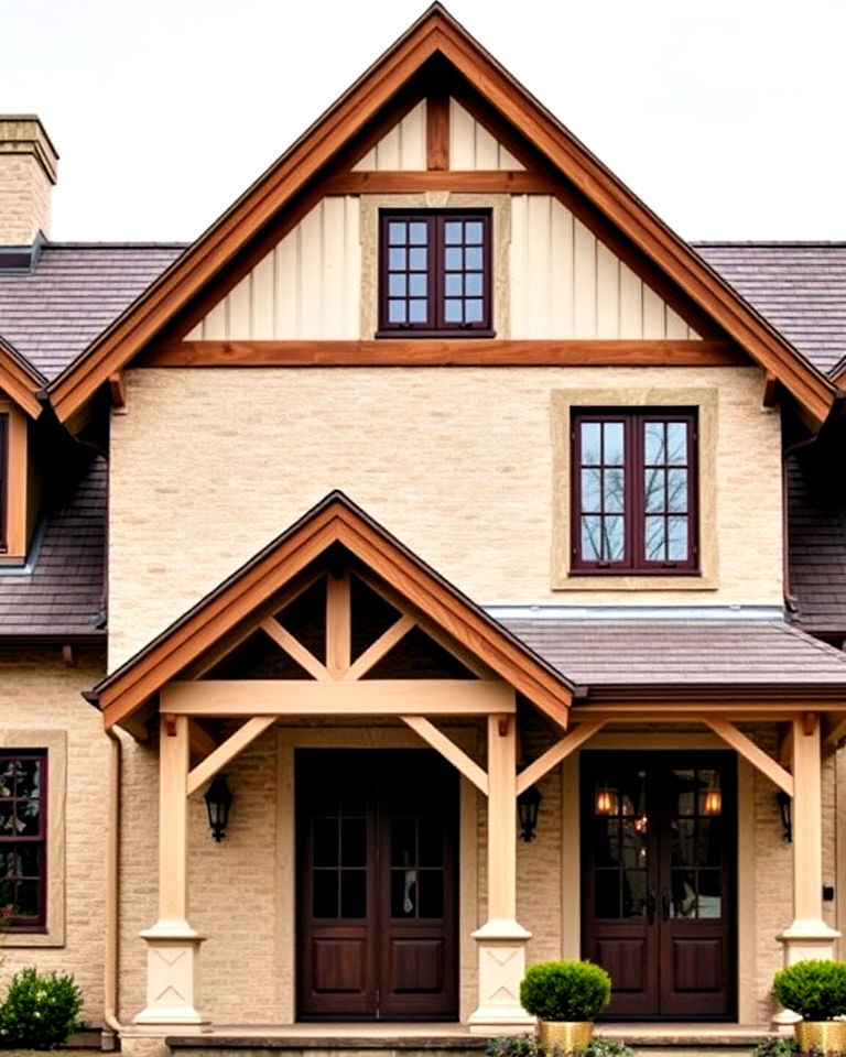 classic gabled roof ideas - 30 Traditional French Country House Exterior Ideas