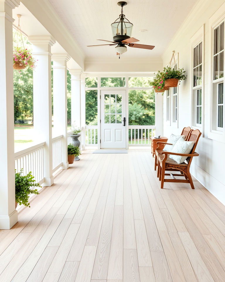classic look white oak floor - 30 Wood Floor Colors