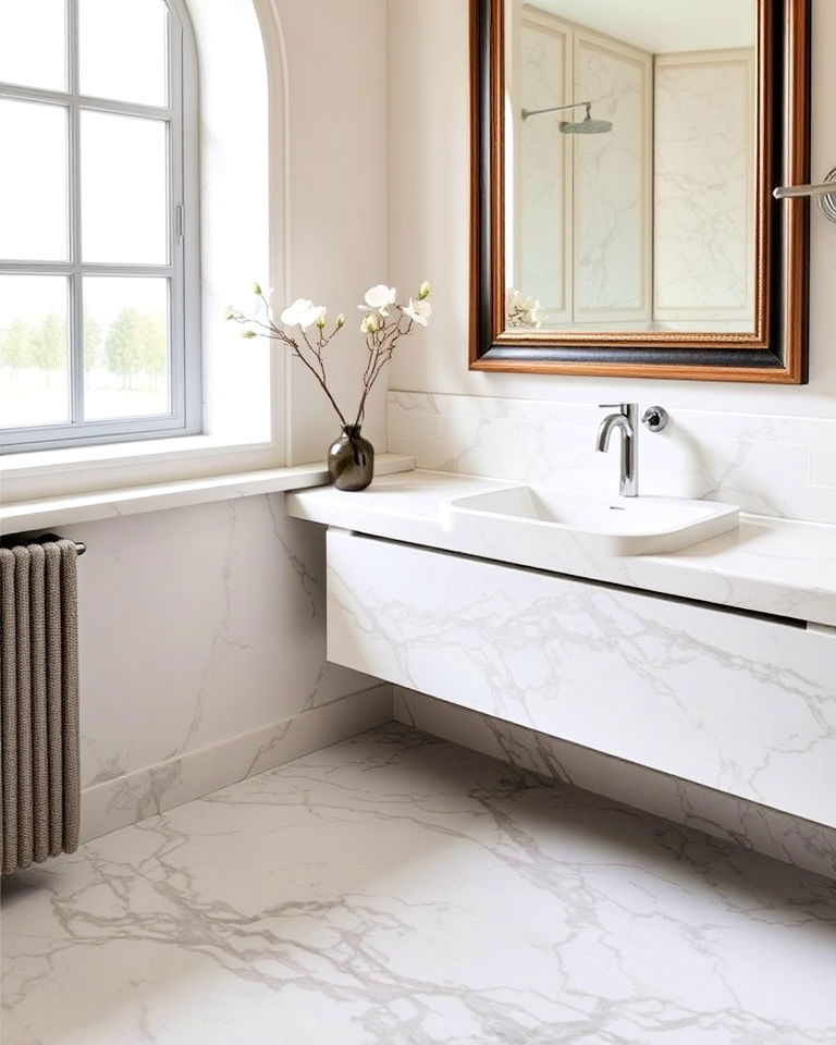 classic marble surfaces for italian bathroom - 15 Italian Bathroom Design Ideas
