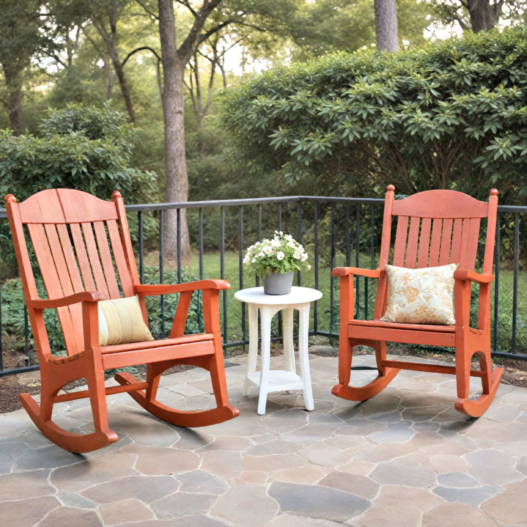 classic outdoor rocking chairs - 40 Outdoor Seating Ideas