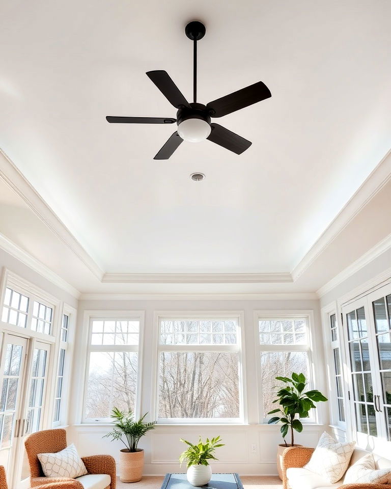 classic plaster ceiling - 20 Sunroom Ceiling Ideas