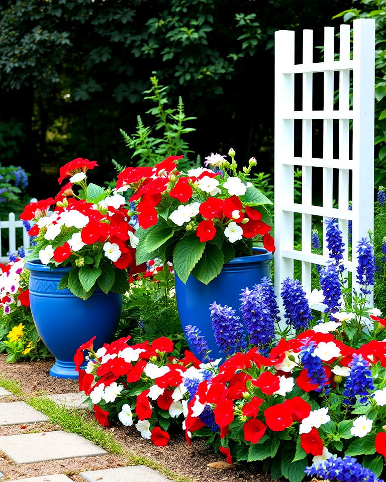 classic red white and blue garden scheme - 30 Garden Colour Schemes